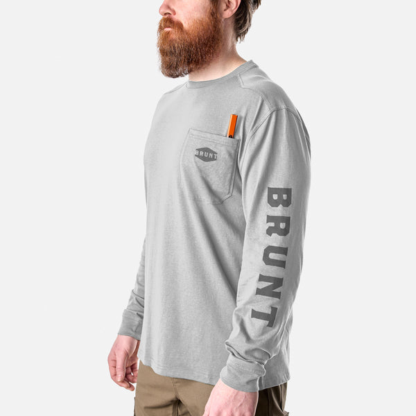 BRUNT Men's The Martin Long Sleeve Pocket Tee