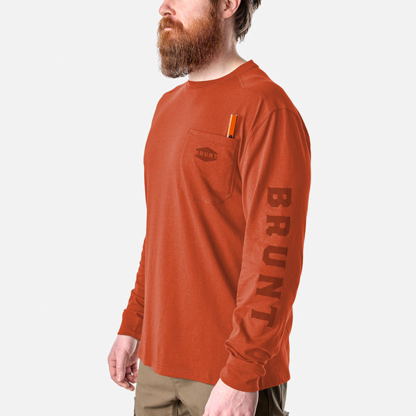 BRUNT Men's The Martin Long Sleeve Pocket Tee
