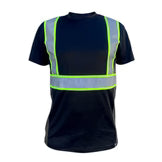SafetyShirtz Men's SS360º Stealth Basic Black Reflective Safety Shirt