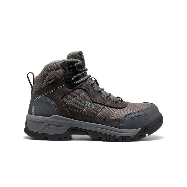 KEEN Women's Skokie Waterproof Work Boot (Carbon Toe)