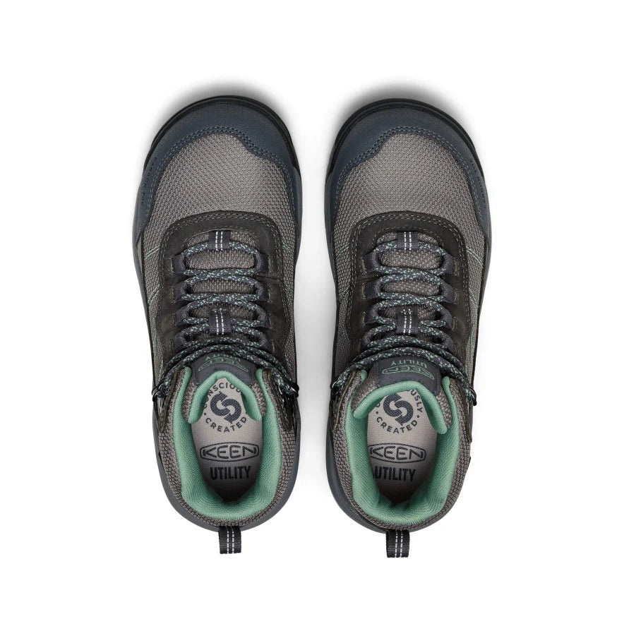 KEEN Women's Skokie Waterproof Work Boot (Carbon Toe)