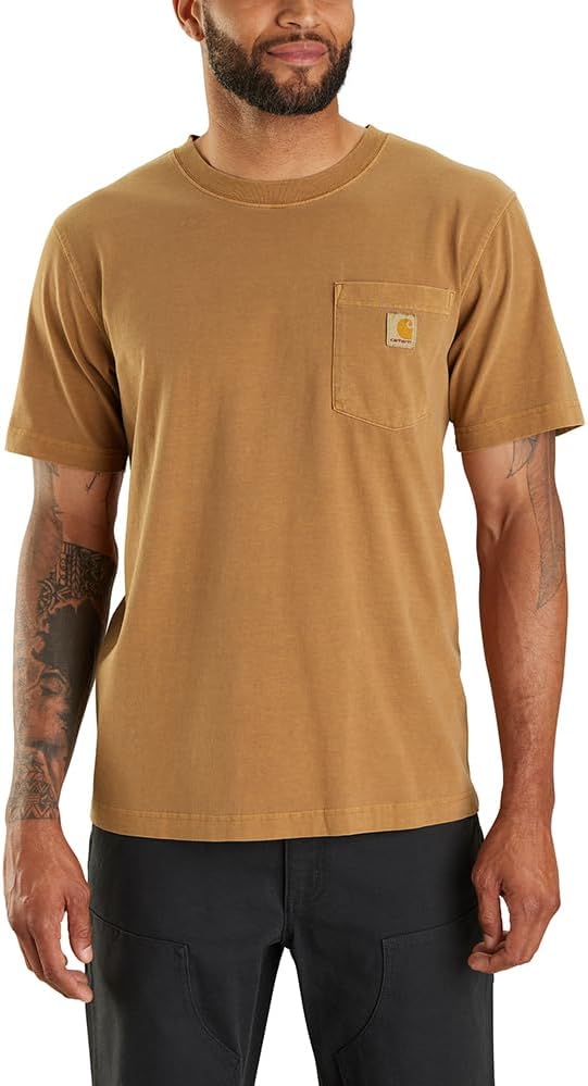 Carhartt Men's Re-Engineered Lightweight Garment Dyed Pocket Short-Sleeve T-Shirt