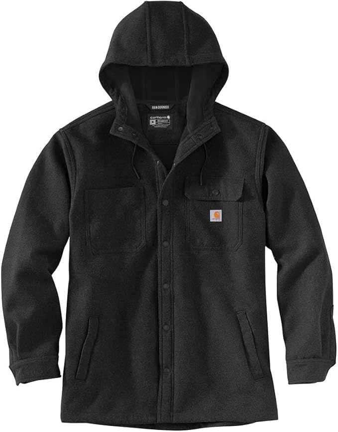 Carhartt Men's Relaxed Fit Heavyweight Hooded Shirt Jac