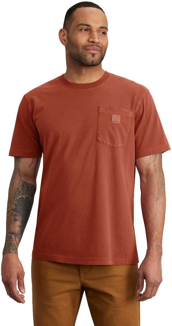 Carhartt Men's Re-Engineered Lightweight Garment Dyed Pocket Short-Sleeve T-Shirt