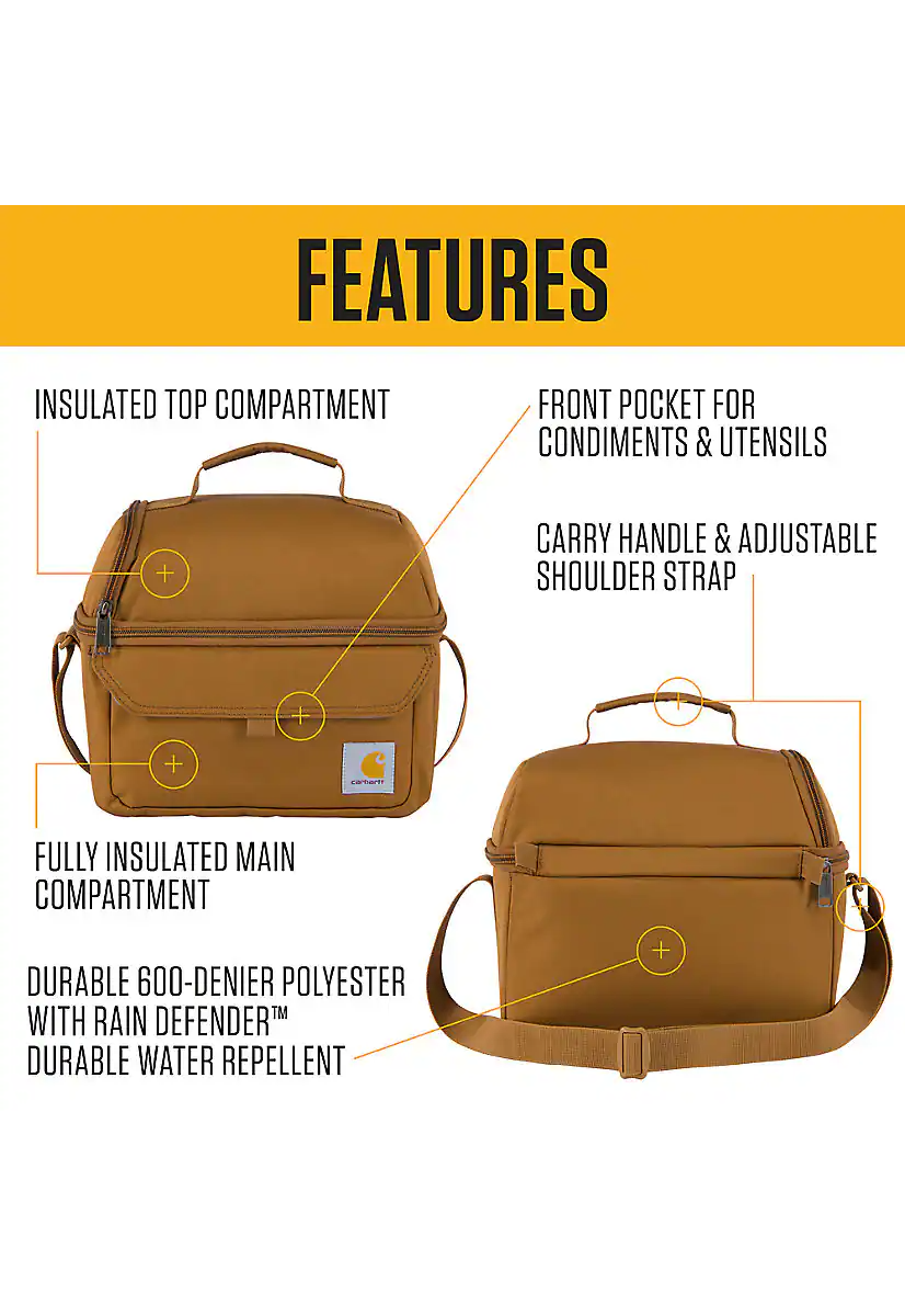 Carhartt Insulated 12 Can Two Compartment Lunch Cooler