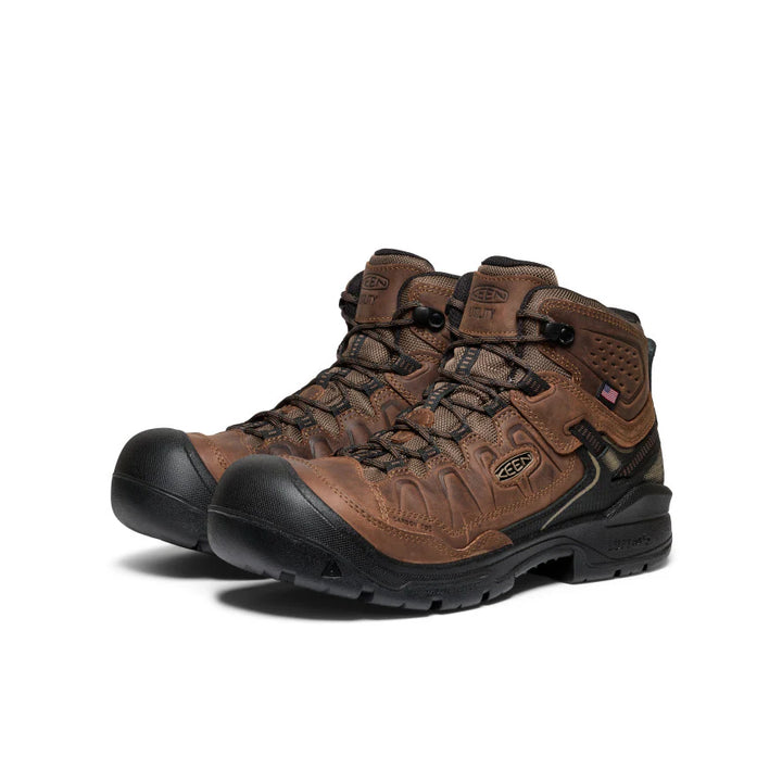 KEEN Men's Targhee IV Waterproof Work Boot (Carbon Toe)