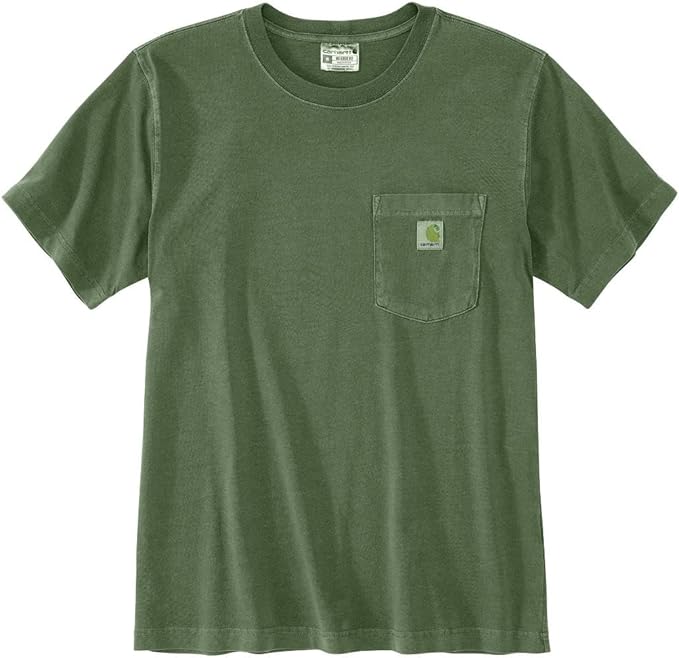 Carhartt Men's Re-Engineered Lightweight Garment Dyed Pocket Short-Sleeve T-Shirt