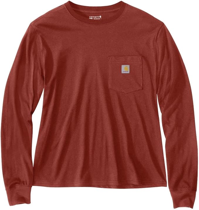 Carhartt Women's TENCEL™ Fiber Series Loose Fit Long-Sleeve Crewneck Pocket T-Shirt