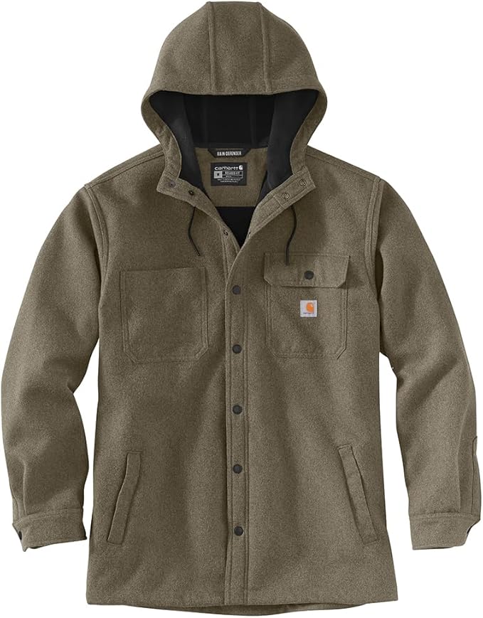 Carhartt Men's Relaxed Fit Heavyweight Hooded Shirt Jac