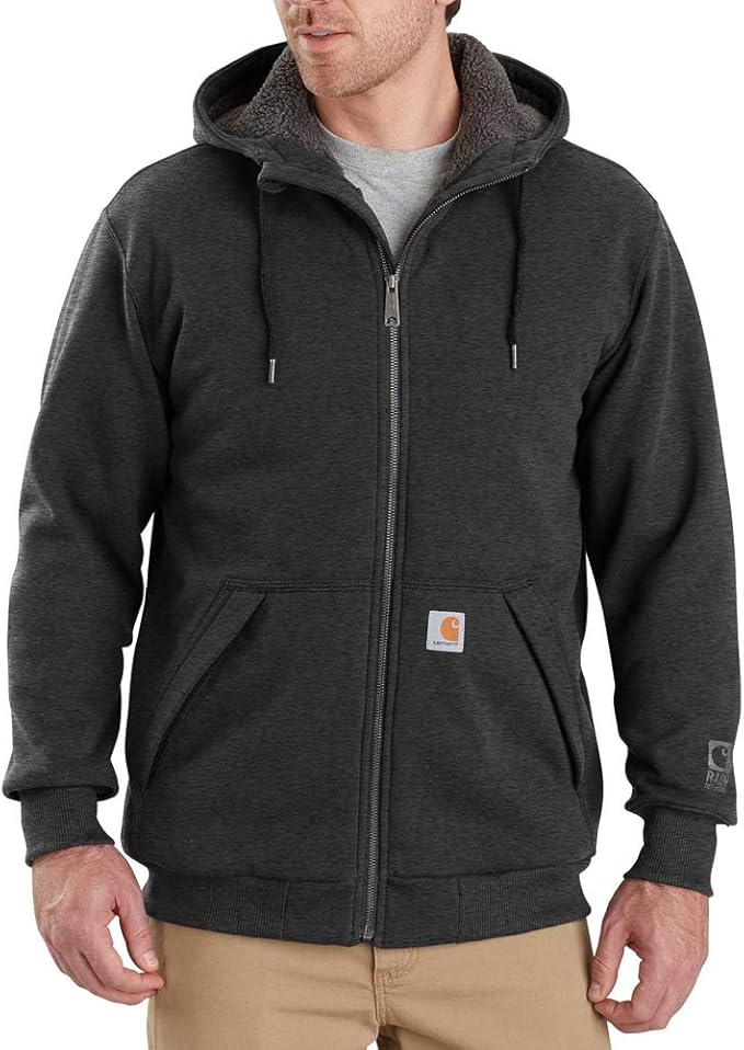 Carhartt Men's Relaxed Fit Midweight Sherpa-Lined Full-Zip Sweatshirt