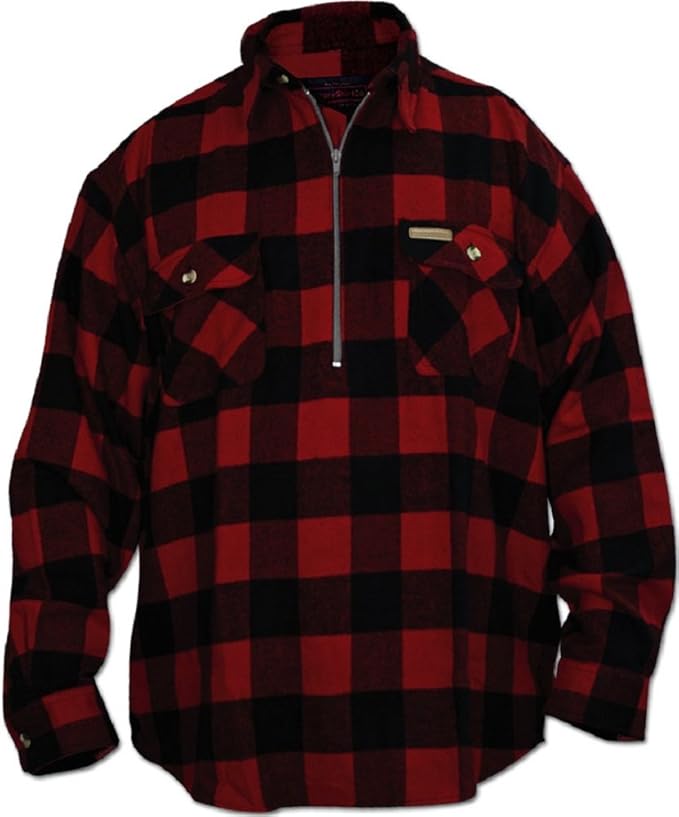 Hickory Shirt Co. Men's Buffalo Plaid 1/4 Zip