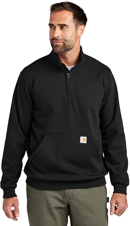 Carhartt Men's Loose Fit Midweight Quarter-Zip Mock-Neck Sweatshirt