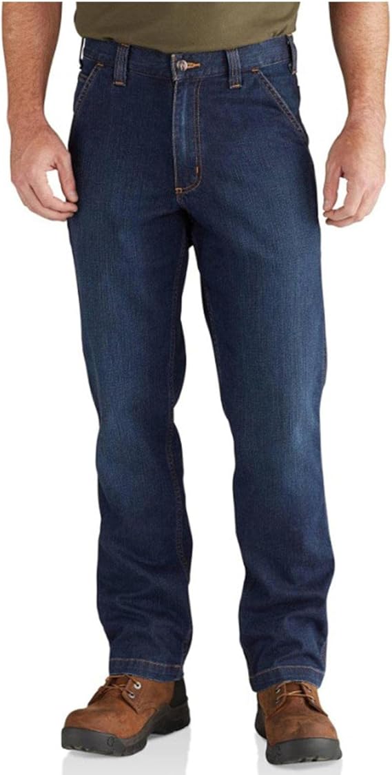 Carhartt Men's Relaxed Straight Rugged Flex Denim Dungaree