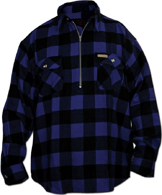 Hickory Shirt Co. Men's Buffalo Plaid 1/4 Zip