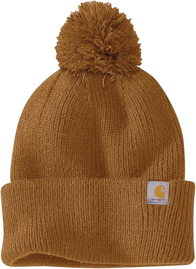 Carhartt Women's Knit Pom-Pom Cuffed Beanie