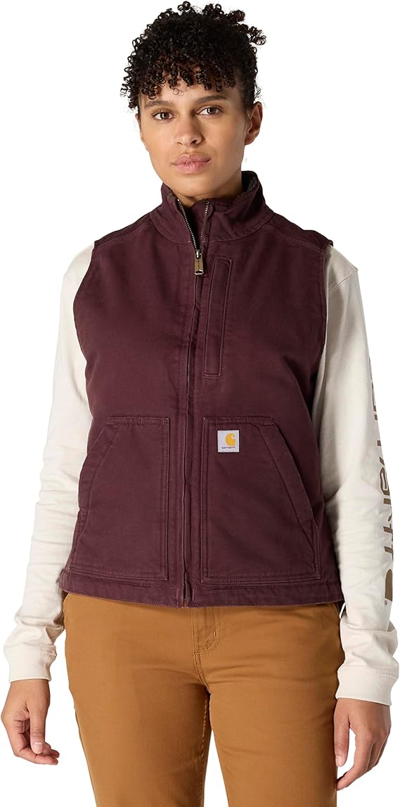 Carhartt Women's Washed Duck Mock Neck Vest