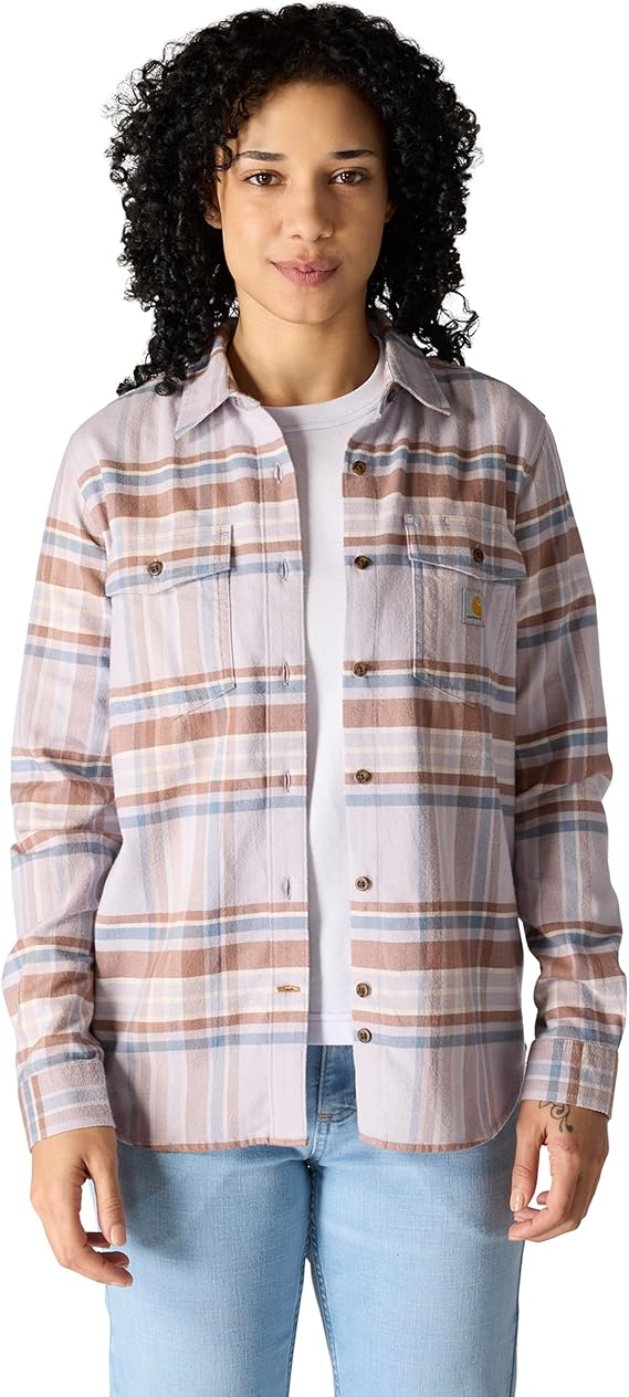 Carhartt Women's TENCEL™ Fiber Series Relaxed Fit Plaid Shirt
