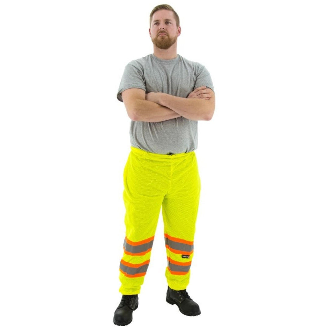Majestic Men's High Visibility Pants with DOT Striping, ANSI E