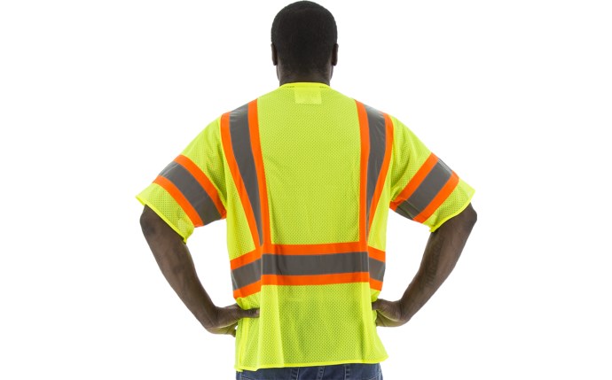Majestic Men's High Visibility Mesh Vest with DOT Striping, ANSI 3, R