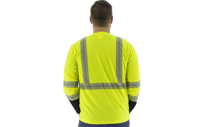 Majestic Men's High visibility long sleeve shirt with reflective chainsaw Striping, ANSI 2, R