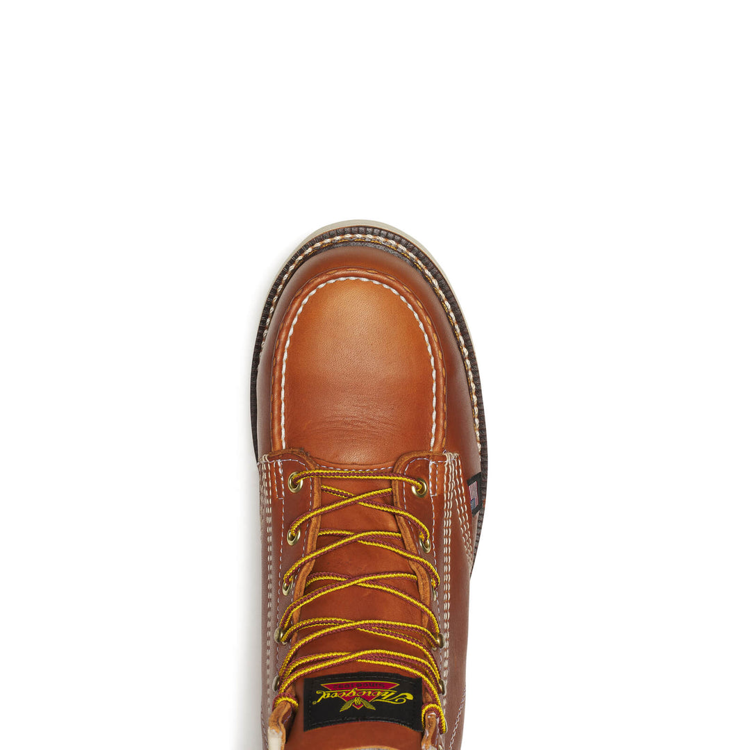 Thorogood Men's American Heritage – 6″ Tobacco Safety Toe – Moc Toe