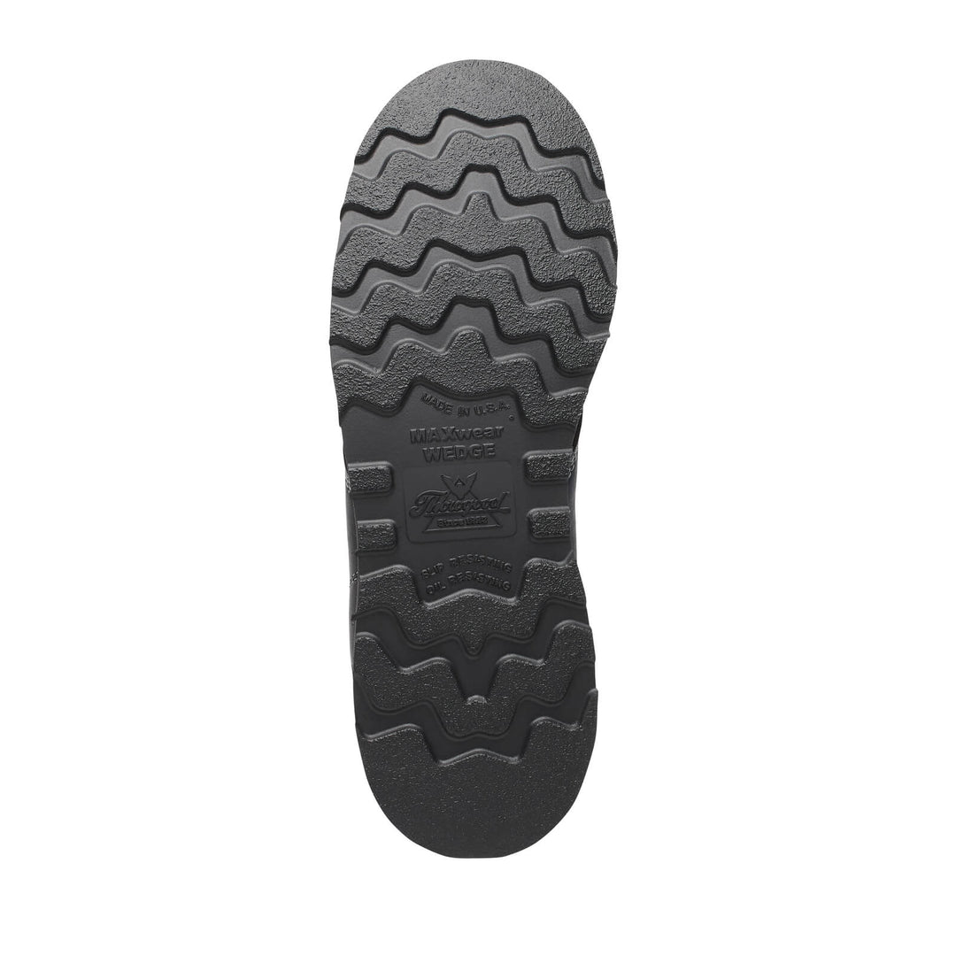 Thorogood Men's American Heritage Midnight Series 6″ Black Moc Toe