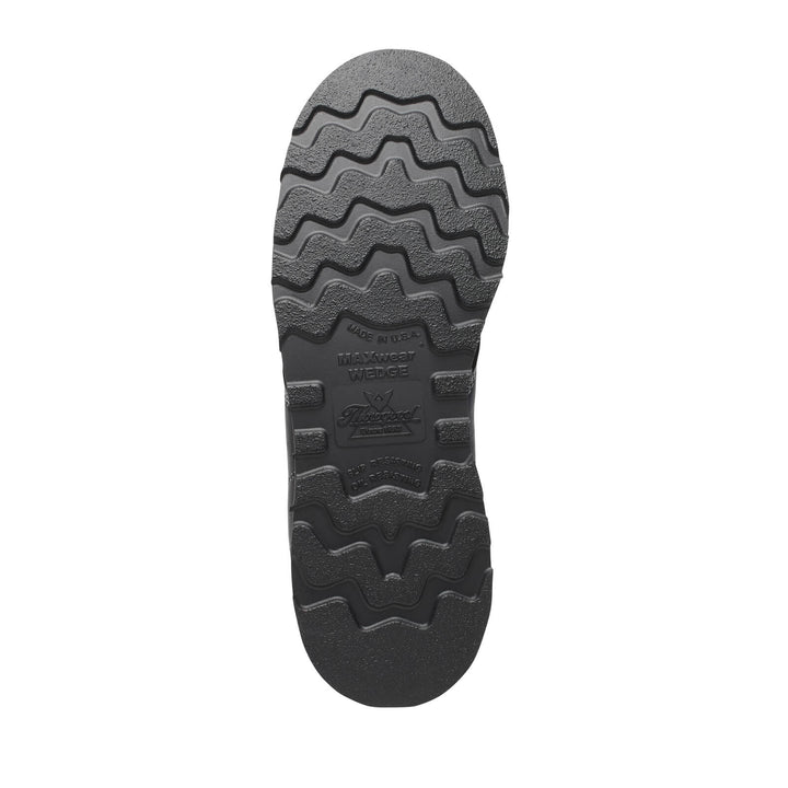 Thorogood Men's American Heritage Midnight Series 6″ Black Moc Toe