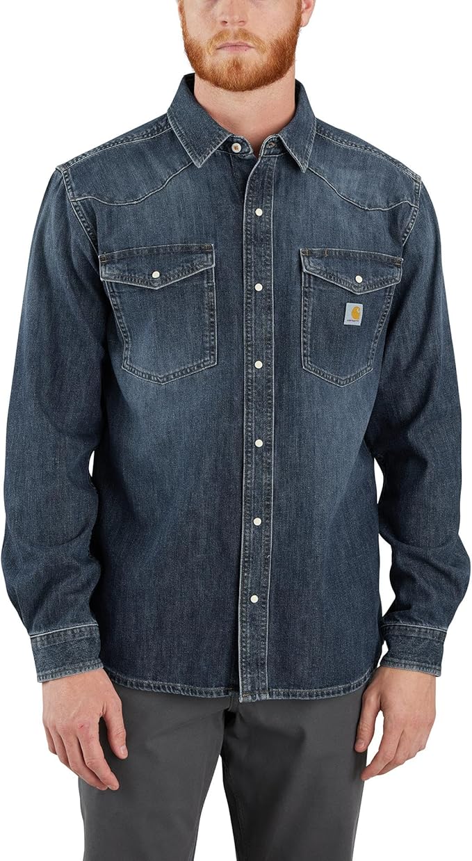 Carhartt Men's Montana Denim Relaxed LS Shirt