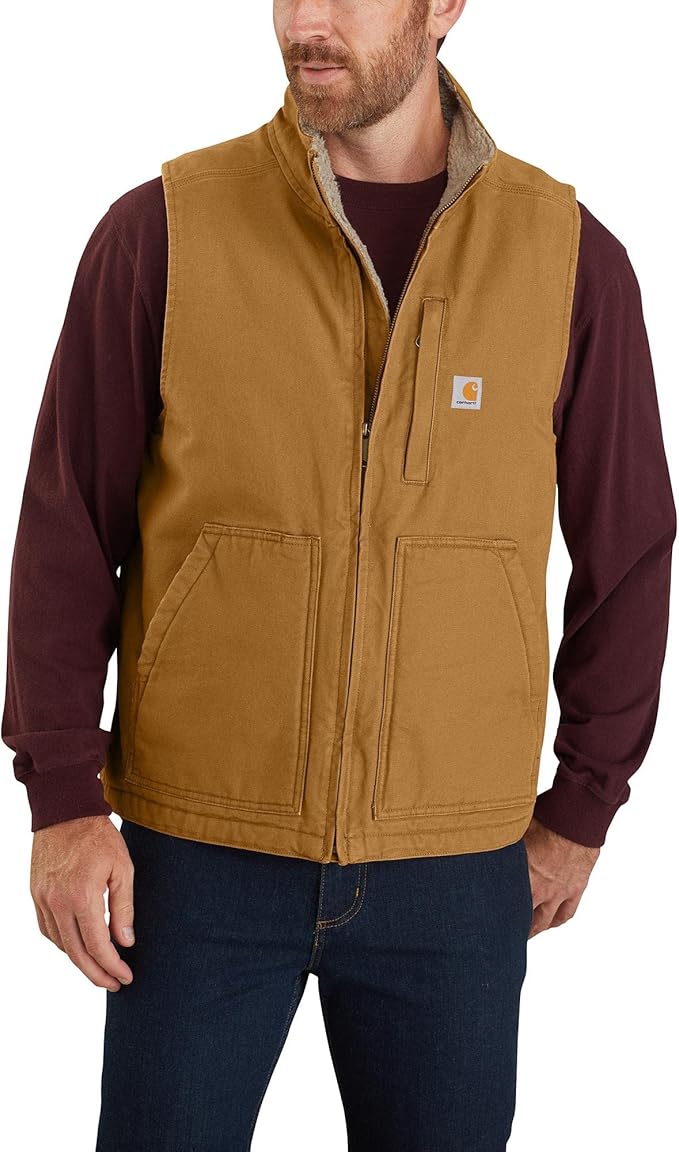 Carhartt Men's Washed Duck Mock-Neck Vest