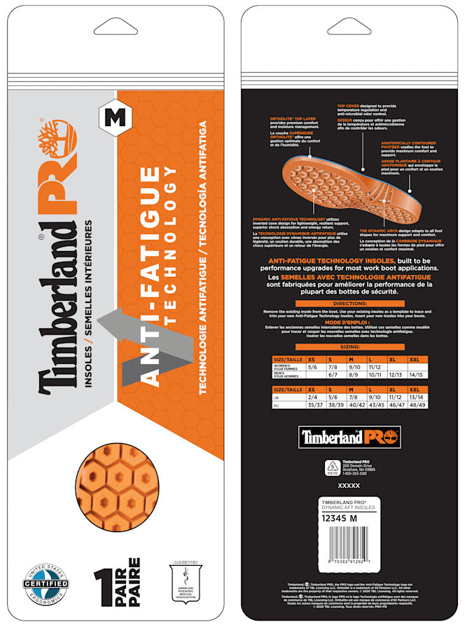Timberland Pro Anti-Fatigue Technology Footbed