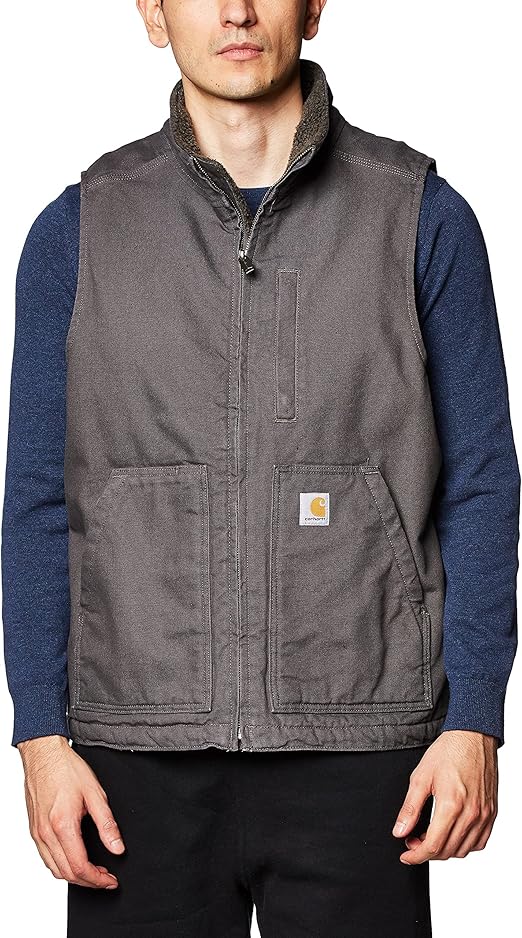 Carhartt Men's Washed Duck Mock-Neck Vest