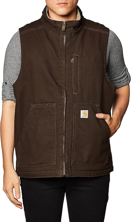 Carhartt Men's Washed Duck Mock-Neck Vest