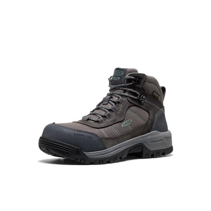 KEEN Women's Skokie Waterproof Work Boot (Carbon Toe)
