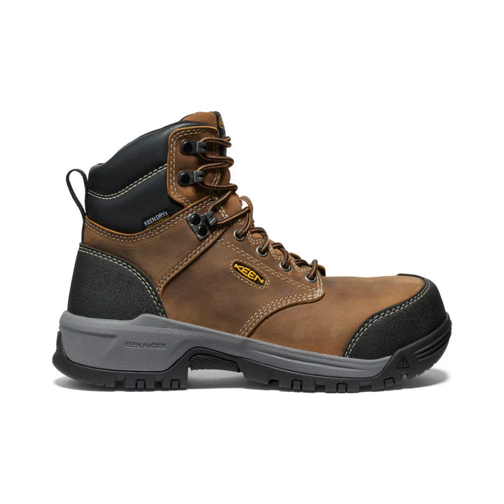 KEEN Women's Evanston 6" Waterproof Boot (Carbon Toe)