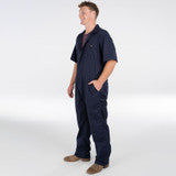 Key Men's Poplin Unlined Short Sleeve Coveralls