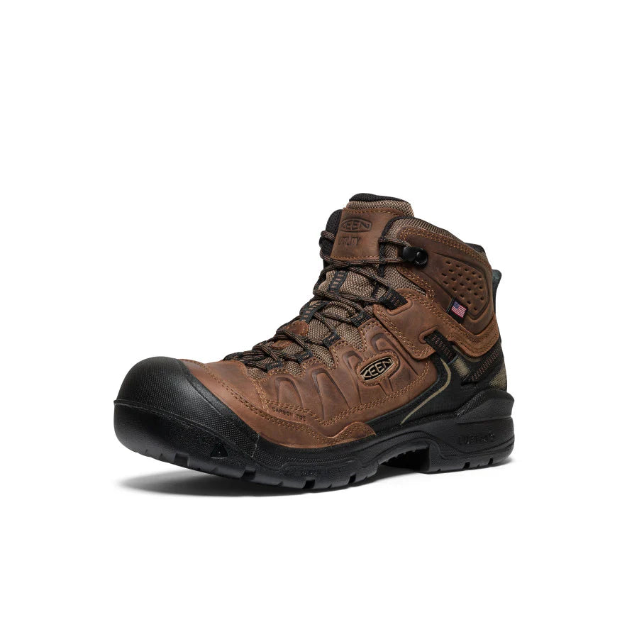 KEEN Men's Targhee IV Waterproof Work Boot (Carbon Toe)