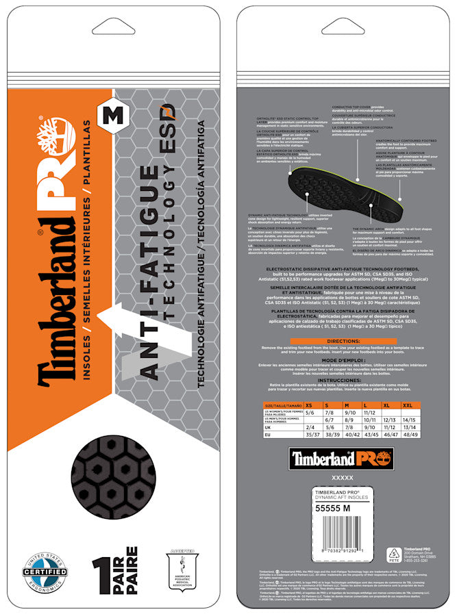 Timberland Pro Anti-Fatigue Technology ESD Footbed