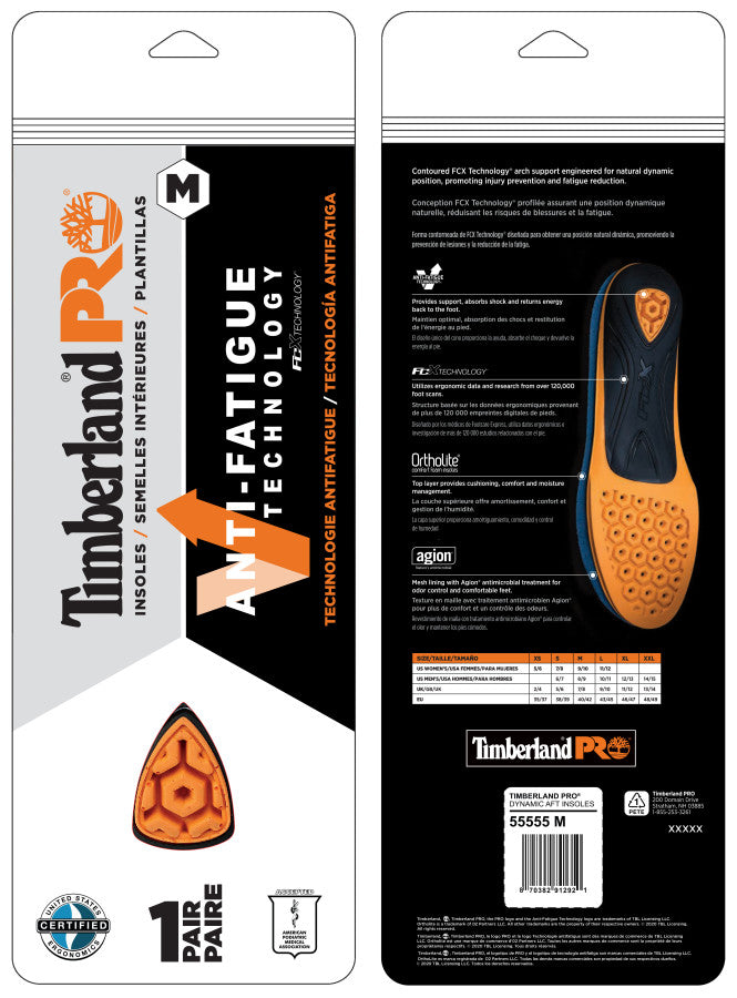 Timberland Pro Anti-Fatigue Technology Footbed Powered By FCX Technology