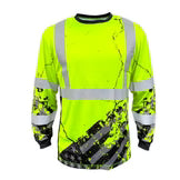 SafetyShirtz Men's SS360º American Grit Class 3 Reflective Long Sleeve Safety Shirt