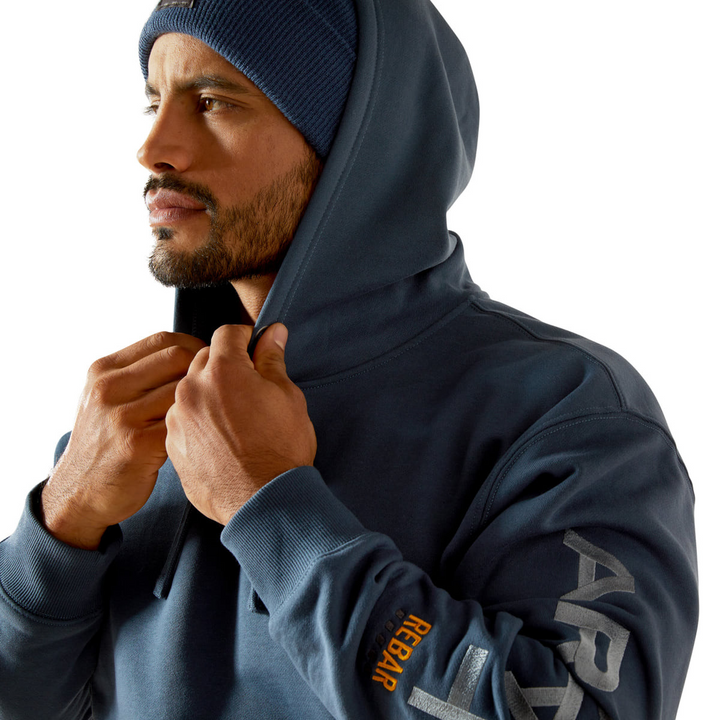 Ariat Mens Rebar Workman Graphic Hoodie