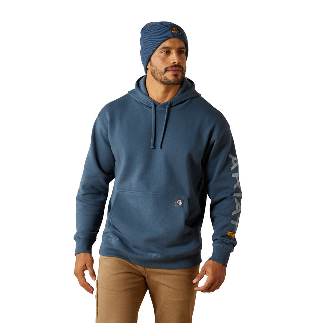 Ariat Mens Rebar Workman Graphic Hoodie