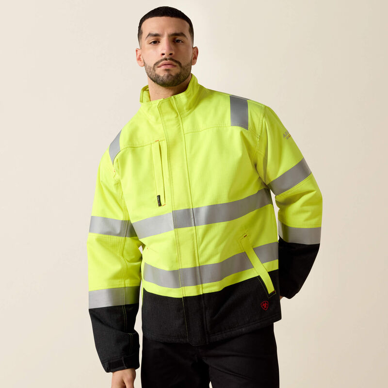Ariat Men's FR Hi-Vis Waterproof Insulated Jacket-workwear-warhouse-workboots-safety-gear