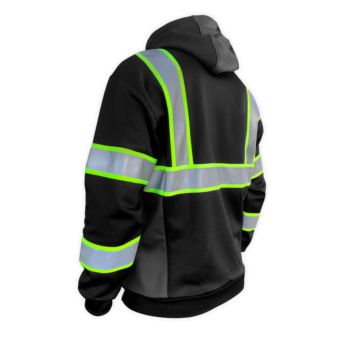 SafetyShirtz Men's SS360º Stealth  Reflective Safety Hoodie