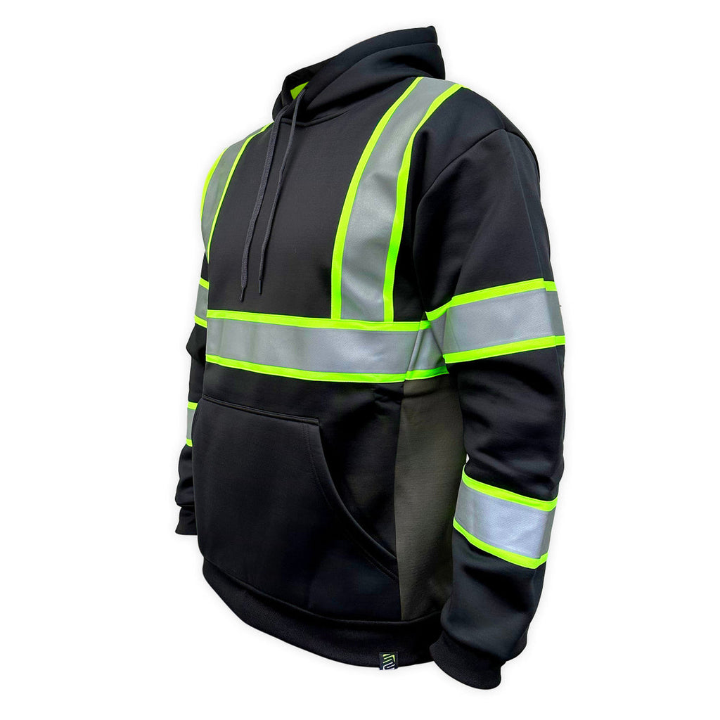 SafetyShirtz Stealth Hi-Vis Hoodie | Class 1 Type-O Fleece