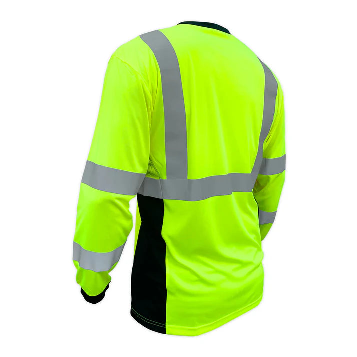 SafetyShirtz Men's SS360º Basic Long Sleeve Class 3 Reflective Safety Tee