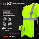 SafetyShirtz Men's SS360º Basic Class 2 Reflective Safety Shirt
