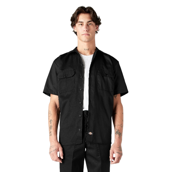 dickies-mens-short-sleeve-work-shirt-black-front
