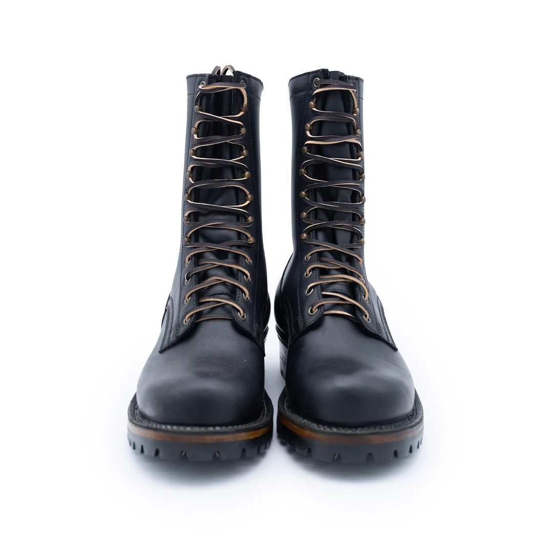 Drew's Boots Men's 10 inch Logger Boot Black