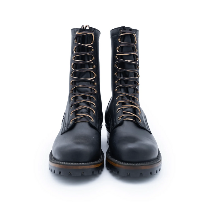 Drew's Boots Men's 10 inch Logger Boot Black