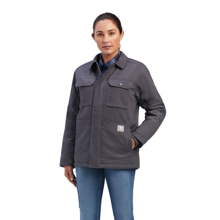 Ariat Women's Rebar DuraCanvas Sherpa-Lined Coat